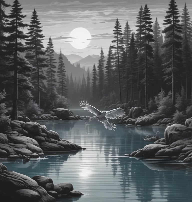 phoenix symbolism and rebirth imagery / rising into new identity and empowerment