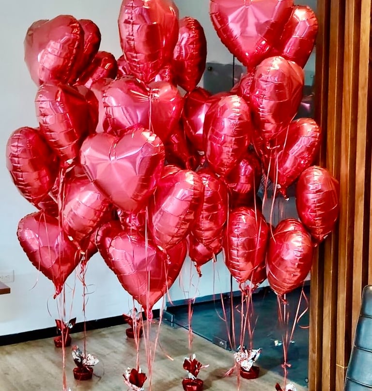 centros de mesa globos voladores