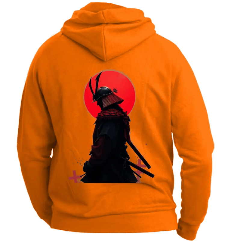 Felpa unisex con cappuccio – stile dojo e samurai