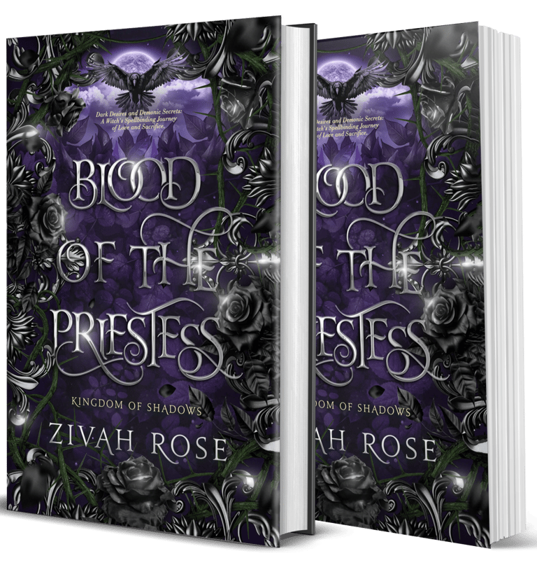 a book cover of blood of the priestess