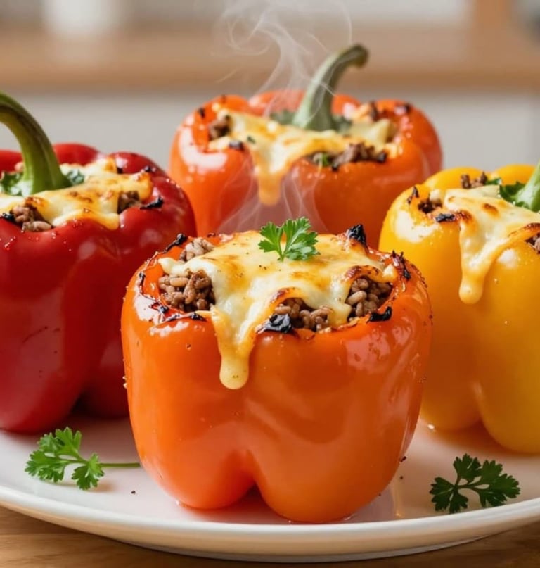 colorful stuffed bellpeppers