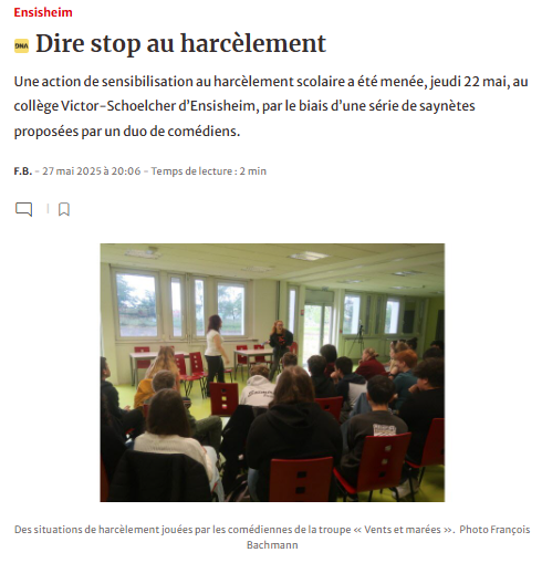 Article du 27 mai 2025