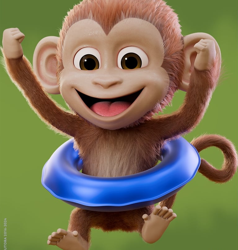 Mascote 3D exclusivo desenvolvido pela Produtora Movement