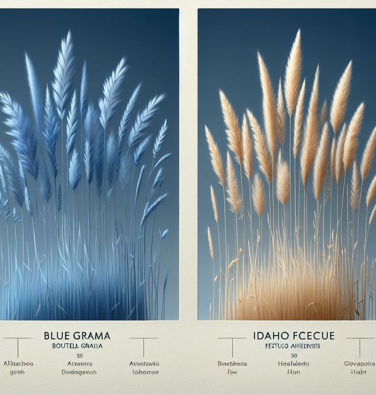 blue grama and idaho fcecue