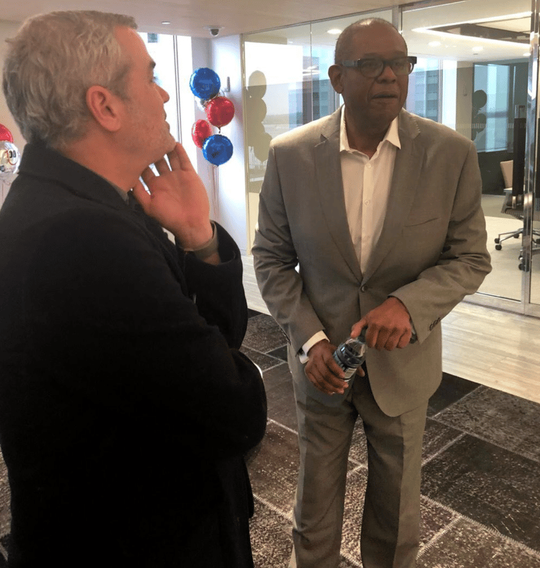 Chris Talbott and Forest Whitaker