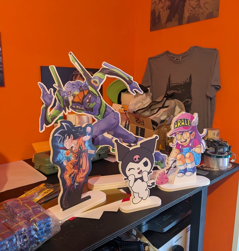 Stampa e sagomatura di Anime e Cartoon