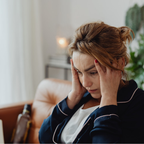 Mujer Ansiedad Miedo Frustración Postergar