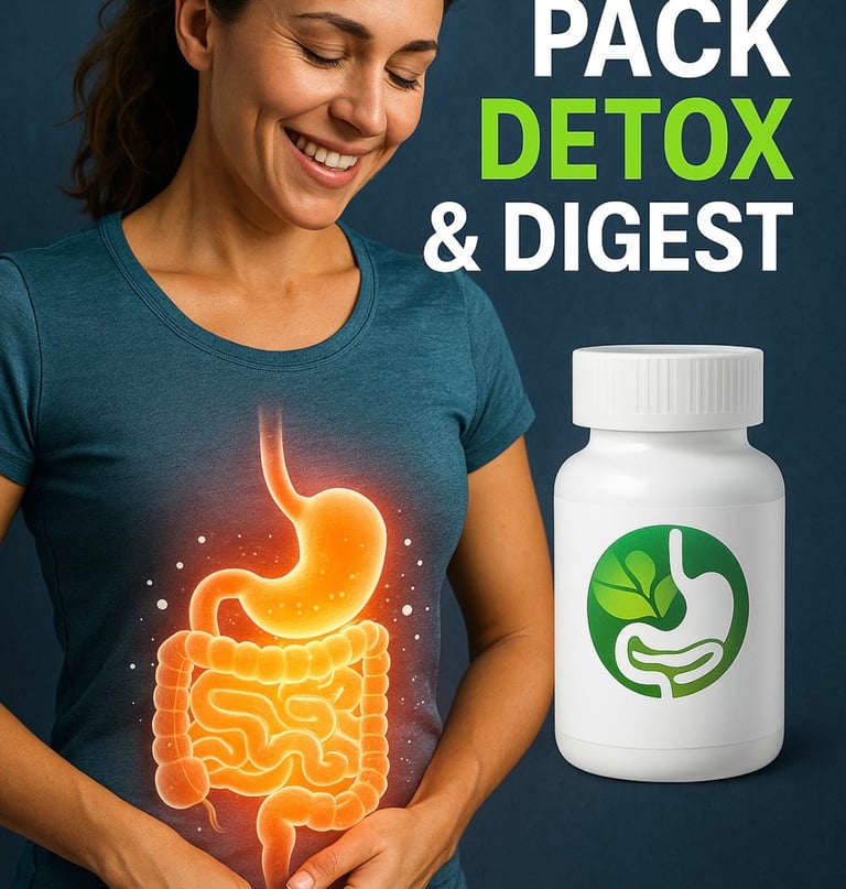 Suplemento alimentario detox y digestion