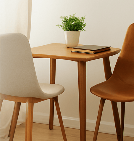 welcoming therapy corner, two chairs, table, and notebook- contact Dr. Fabio Marcovski in Floripa