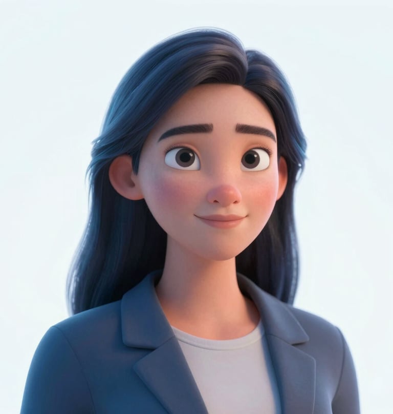 A final high-resolution render of a 3D animated scene, featuring sophisticated textures and cinematic lighting in #4A6B8A and #8FE3F5.