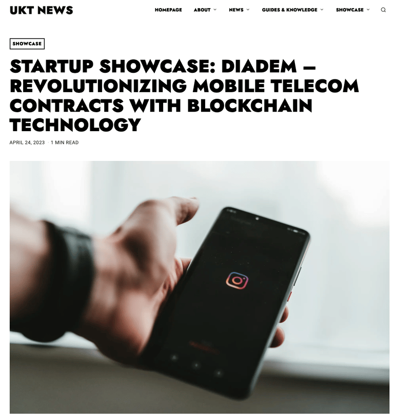DIADEM mentioned in UKT
