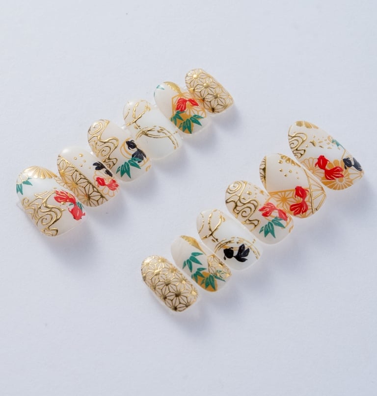 夏夜涼風のネイルチップ