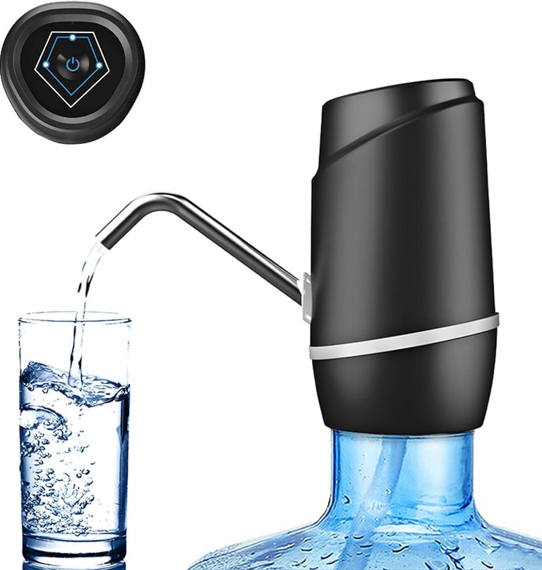 a water bottle with a drinking glass and a water bottle