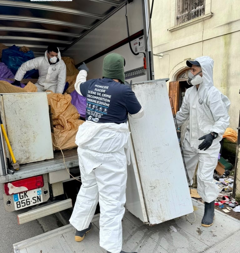 Désinfection de logement insalubre après tempête