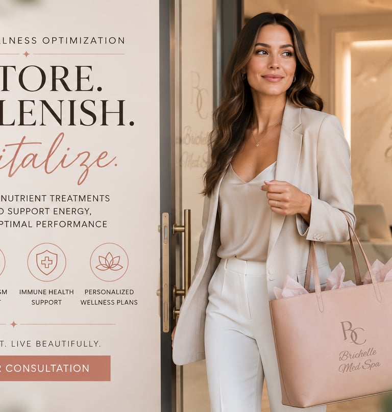 peptides nutrient luxury wellness infusion experience