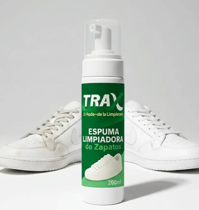 Limpieza de calzado en seco, espuma para zapatos