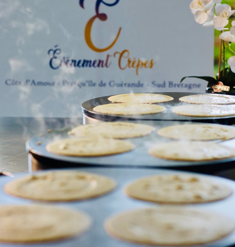 Crêpes en préparation