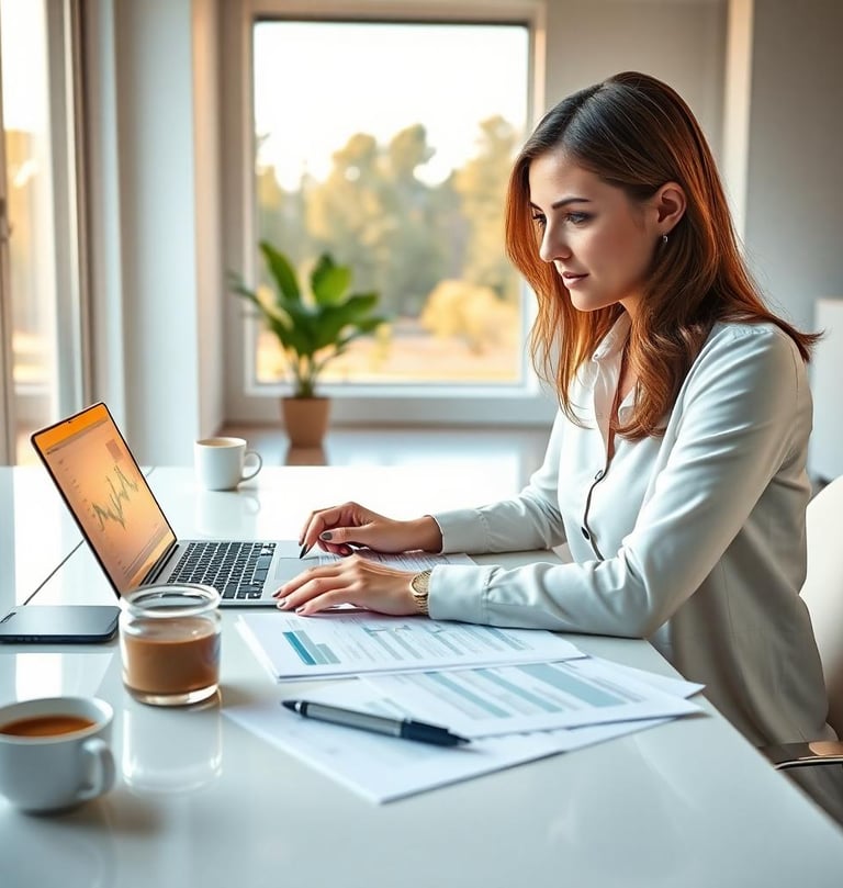 woman planning a budget