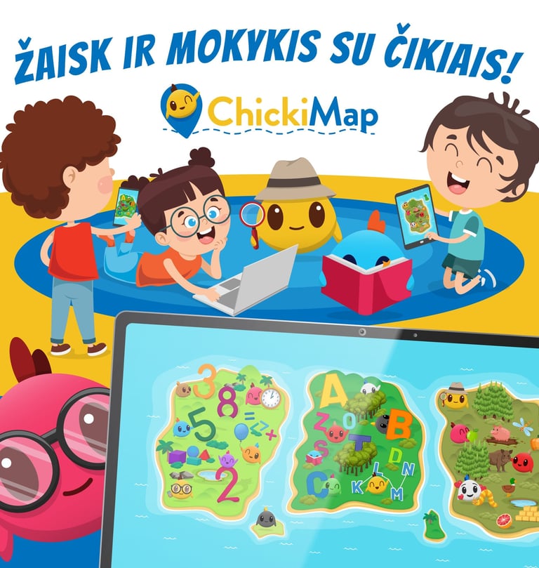 Žaisk ir mokykis su Čikiais!
