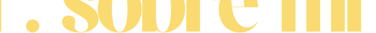 Banner color amarillo con la palabra sobre mí
