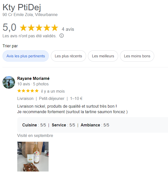 avis petit déjeuner lyon, commentaires breakfast