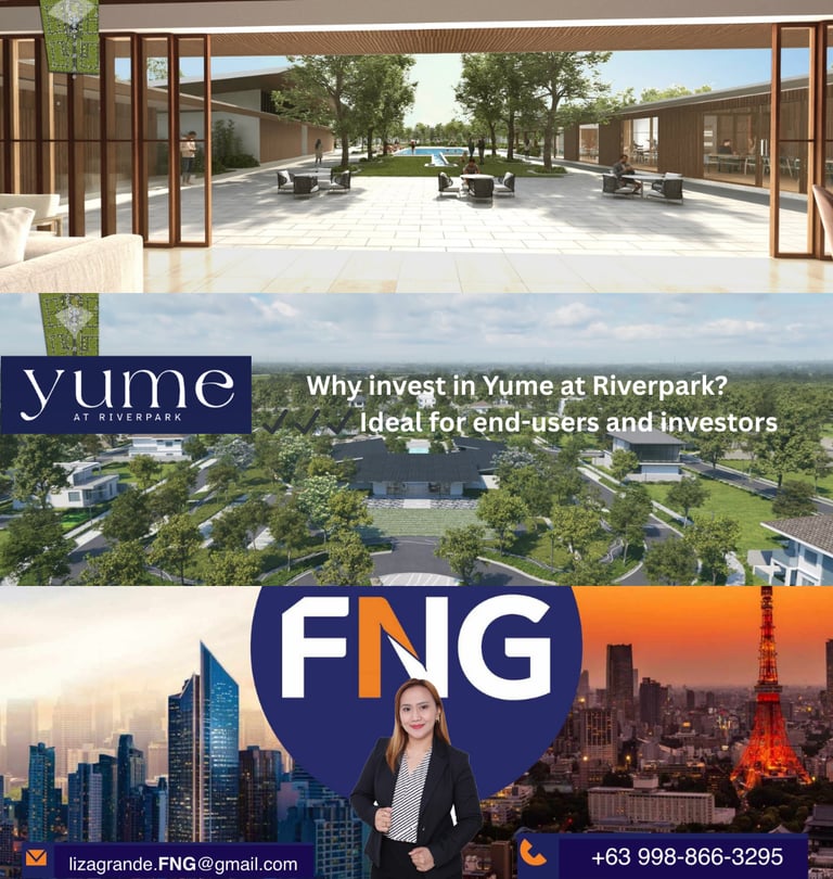 Yume at Riverpark residential development featuring modern luxury houses and green park amenities for real estate investors.