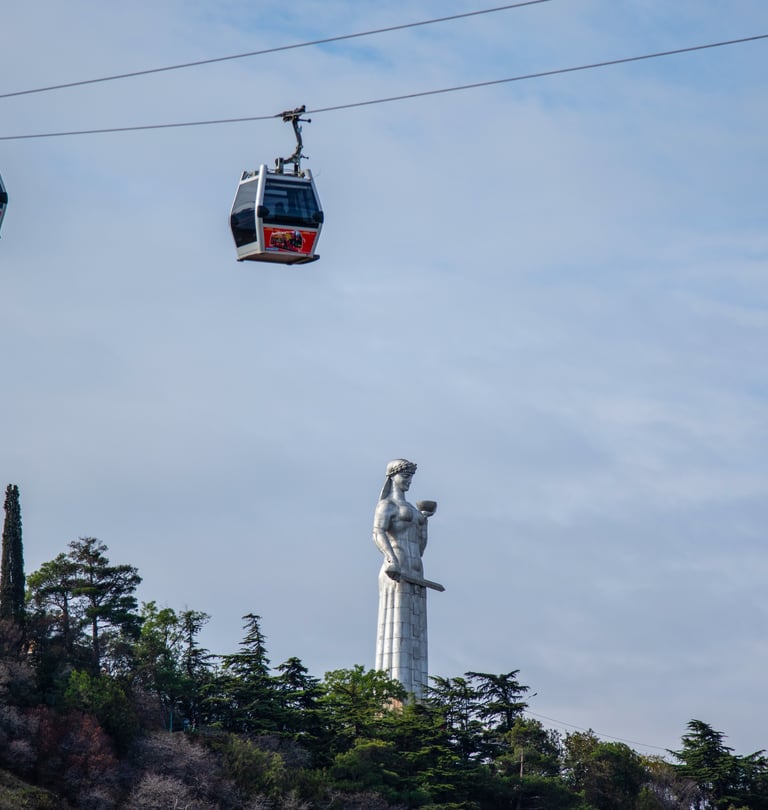 Mother of Georgia statue above Tbilisi, Georgia