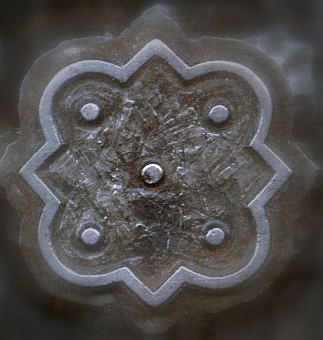 Metal stamped symbol ReDeux logo