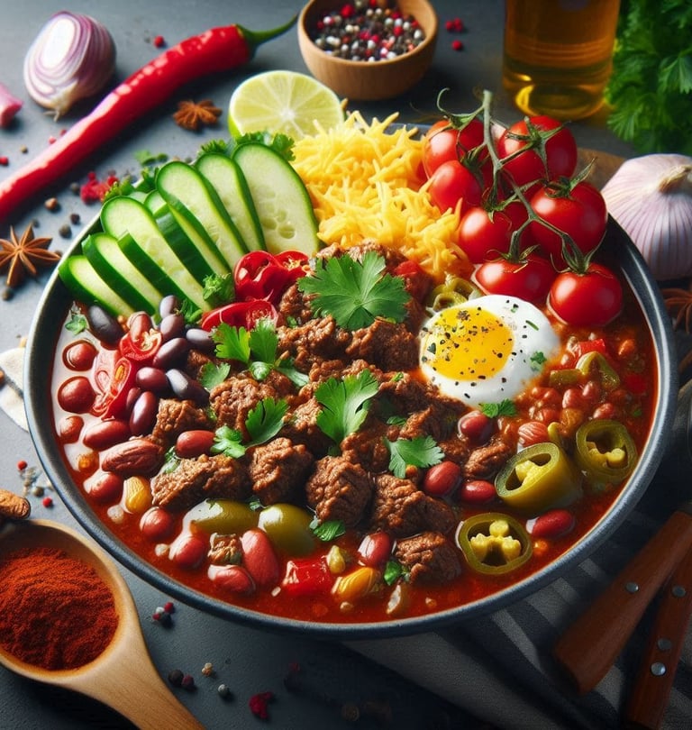 Chili de Carne Moída com Feijão da VidaFit&Receitas  Deixe-se levar por uma explosão de sabores reco