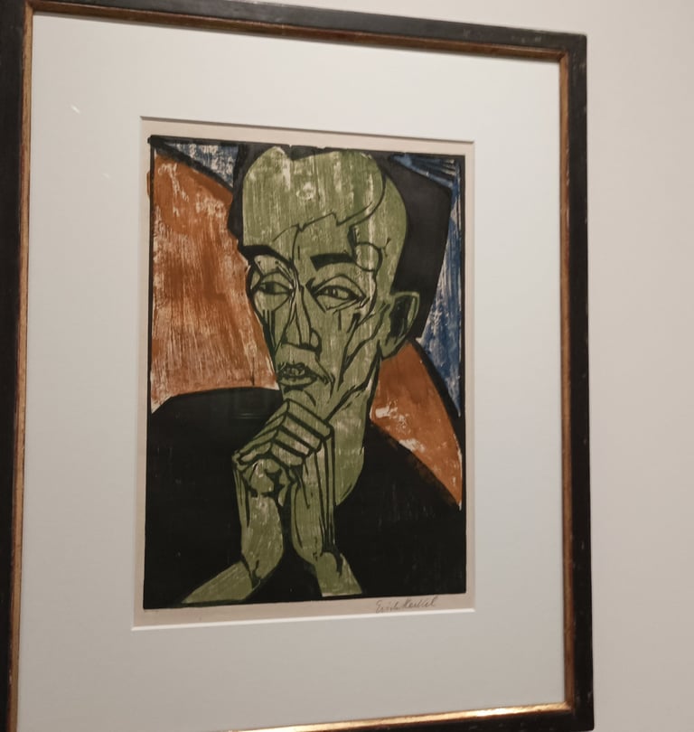 Male portrait: Erich Heckel