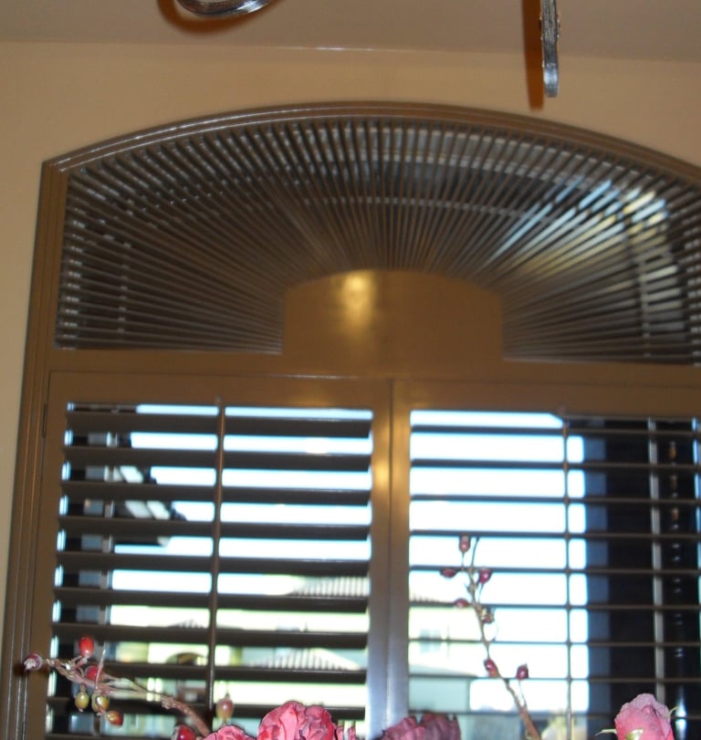 brown arch shutter