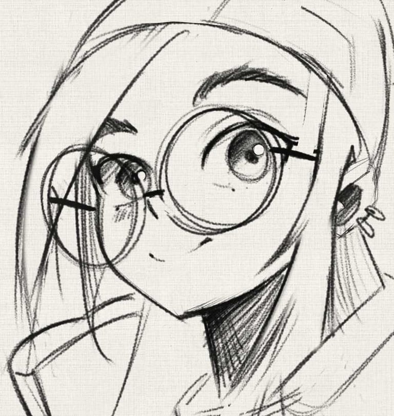 Sketch da Killjoy feito com o Pencil-2B