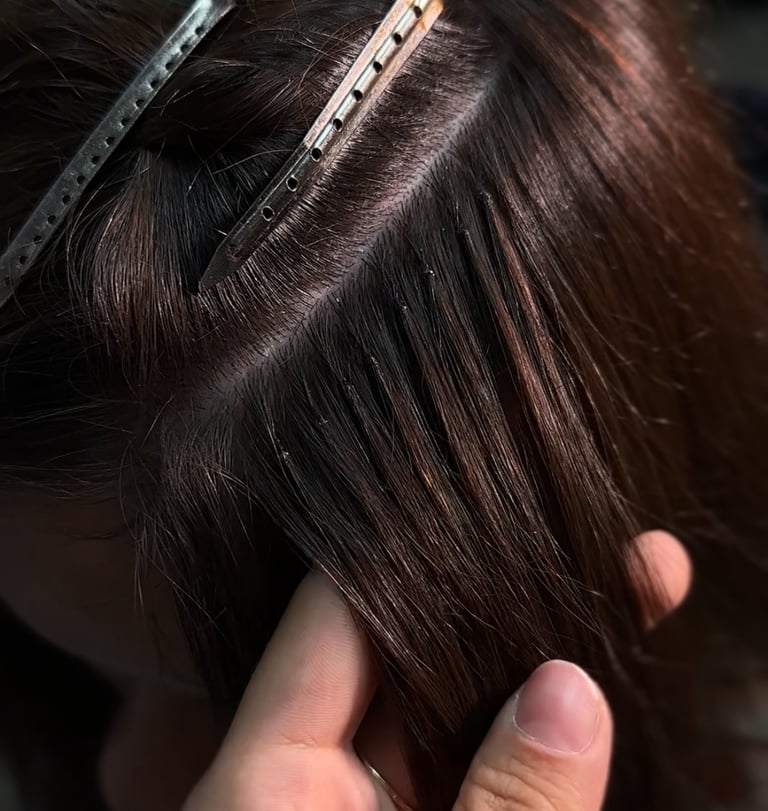Przedłużanie włosów metodą na żimno
