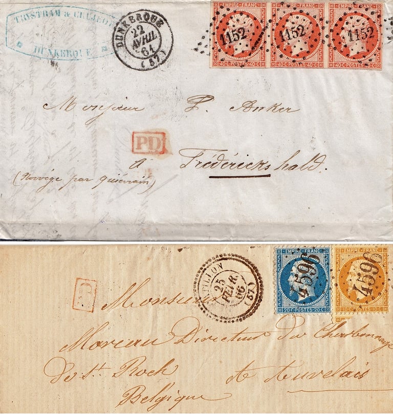 Nummernstempel kleinen Ziffern und großen Ziffern