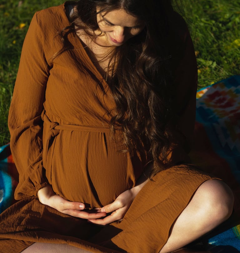 Karolane lorsqu'elle était enceinte