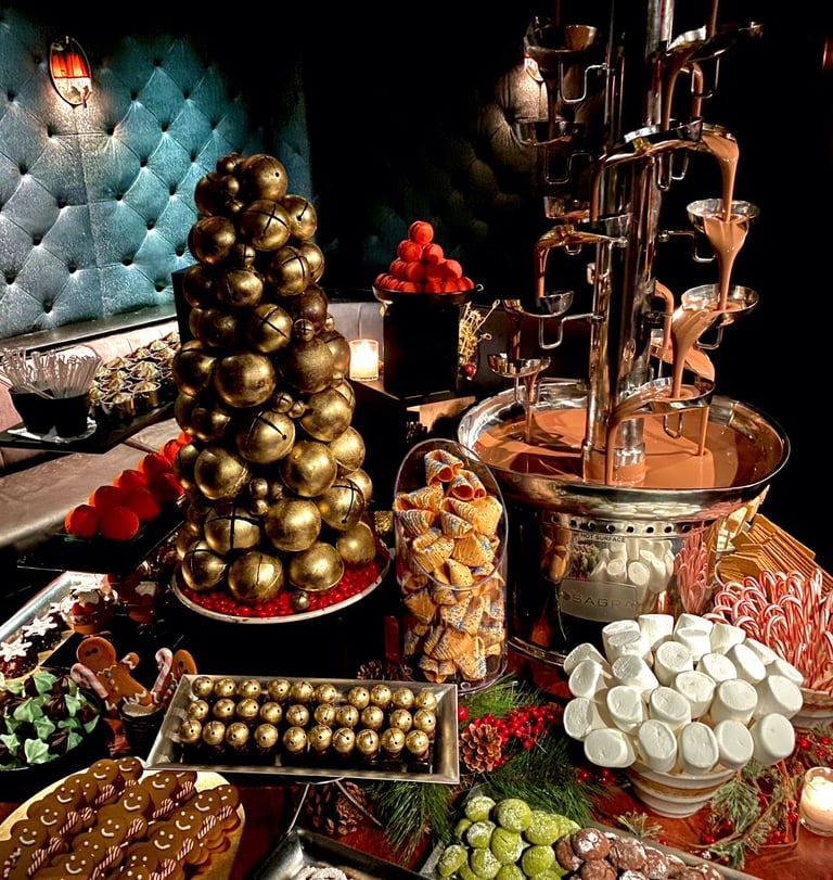 holiday dessert table 
