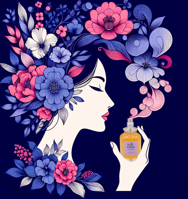 parfum jasmin iris violette cuir soyeux