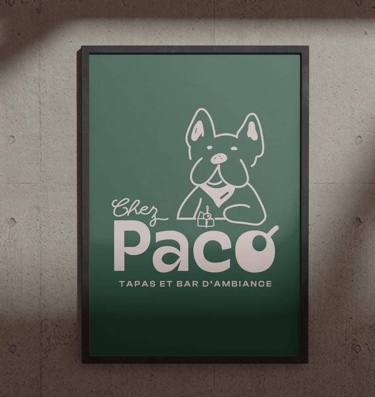 Branding chez Paco - affiche - Soleado studio
