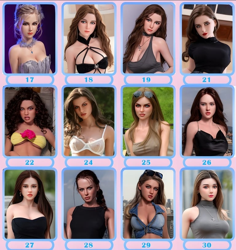 visages poupée réaliste silicone DDF