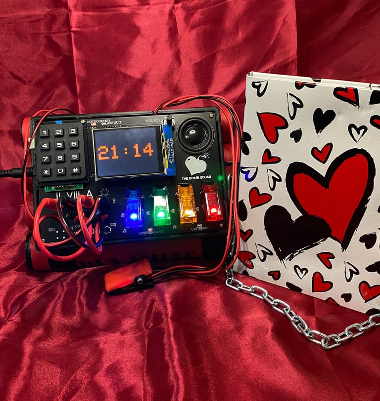 Escape room box transportable électronique alerte à la bombe