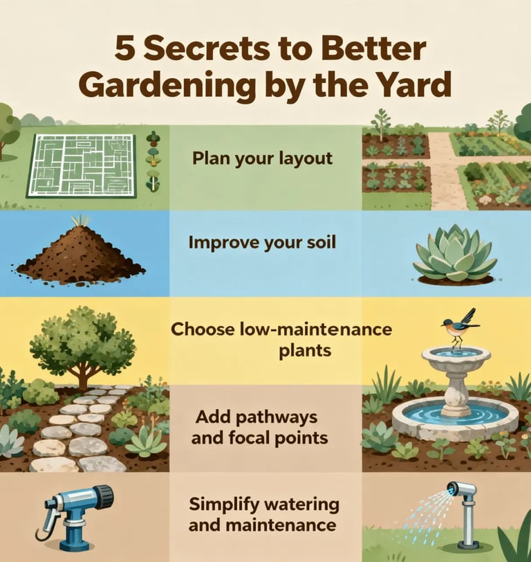 5 Secrets to Better Gardening by the Yard