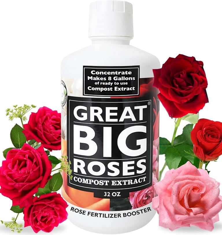 Great Big Roses – Soil and Rose Fertilizer Booster to Grow The Best Roses and Flowers
