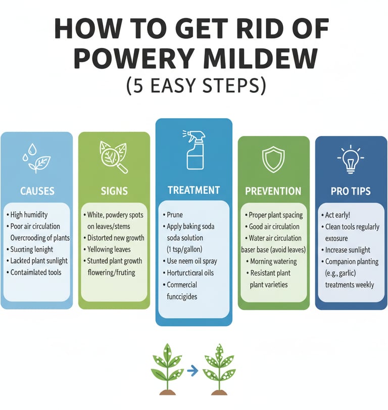 How to Get Rid of Powdery Mildew (5 Easy Steps)