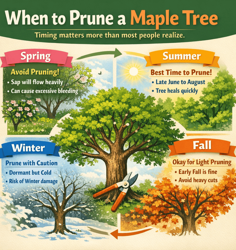 When to Prune a Maple Tree