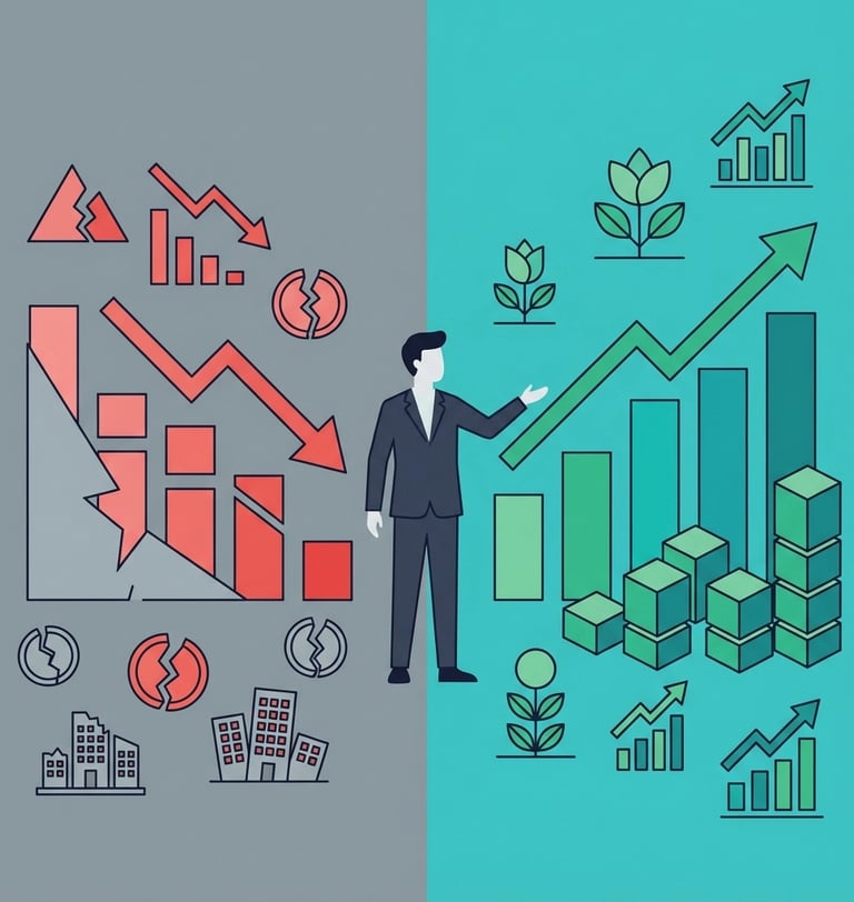 Home health agency financial dashboard displaying EBITDA margins broken down by payer type including
