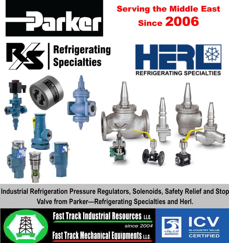 PARKER HERL, INDUSTRIAL REFRIGERATION UAE & Middle East Fast Track Industrial Resources LLC has bee