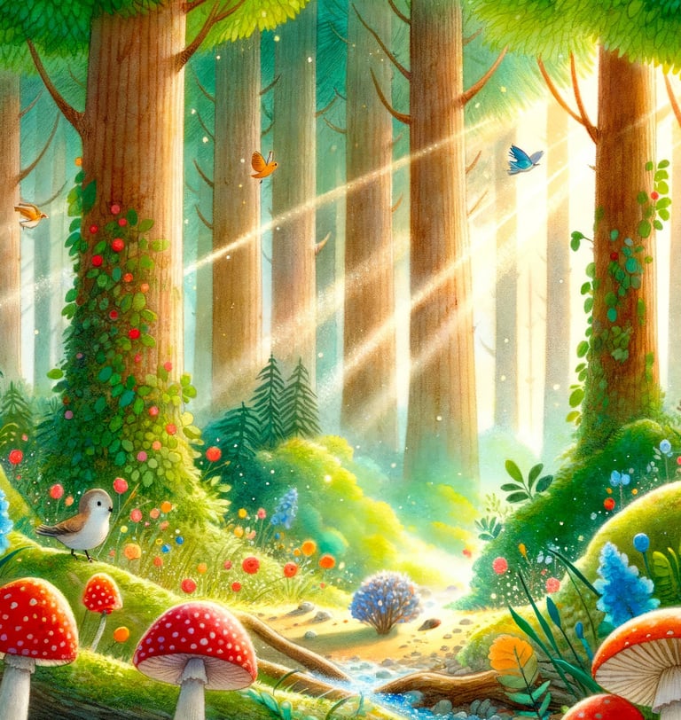 imaginaire autour de la forêt en sophrologie pour enfant