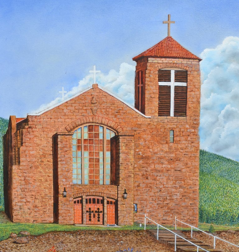 The Mission by New Mexico Artist John Dick-Peddie