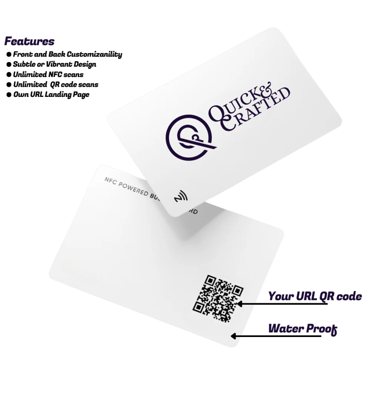 Digital Business Card PVC with quick and crafted logo