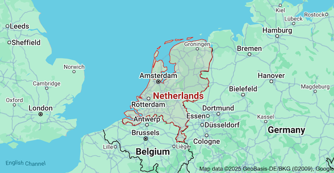 Map of Netherlands